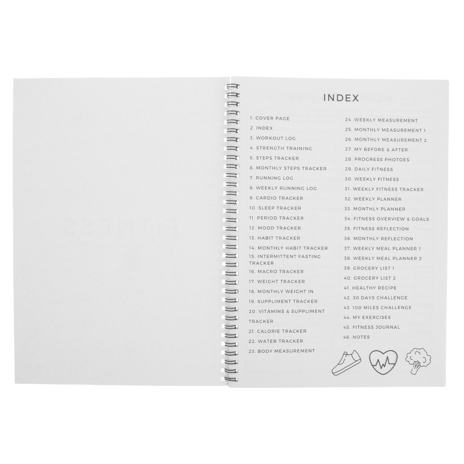Fitness Planner Journal 11.7x8 - đánh giá và giá Nutrition Of Fitness